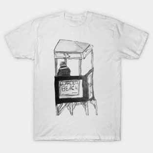 Black and white lifeguard stand T-Shirt